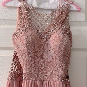 Blush wedding/prom dress
